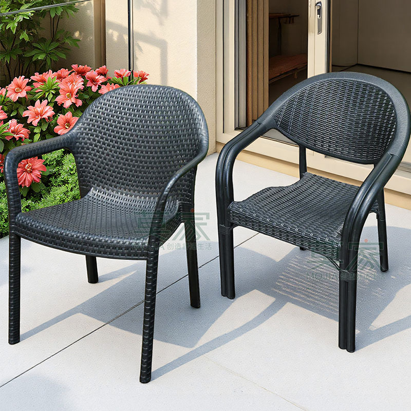 모가 의자, 안뜰 휴식용 의자, 철제 밀크티 가게 판매대 의자, 야외 테이블 및 의자, 등받이 의자, 등나무 의자, 1인용 등나무 의자