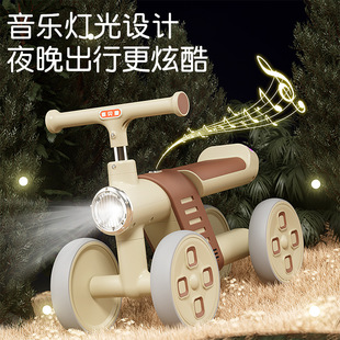 Children's Balance Car 1-3 Years Old Without Pedals Baby Toddler Four-Wheel Scooter Kids Scooter Baby Scooter