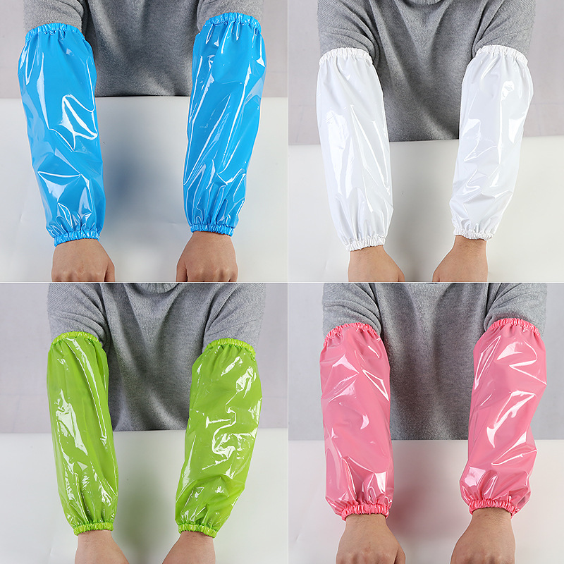 Tpu White Waterproof Sleeves for Adults, Suitable for Work, Dishwashing, Kitchen, Home, Anti-Fouling, Labor Protection, Oil-Proof, Sleeveless