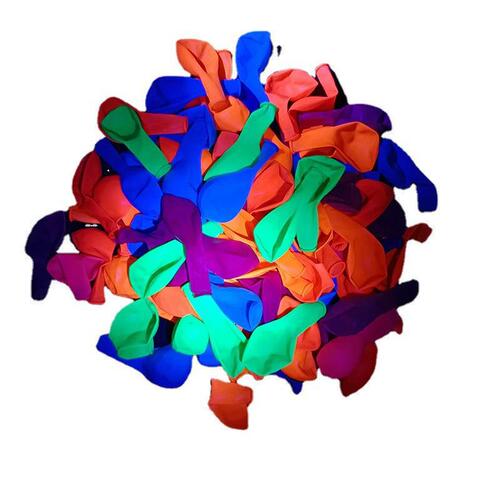 Bestselling Cross-border 12-inch 2.8g 10-inch 1.5g Neon Color Glow-in-the-Dark Mini Glitter Balloons Birthday Party