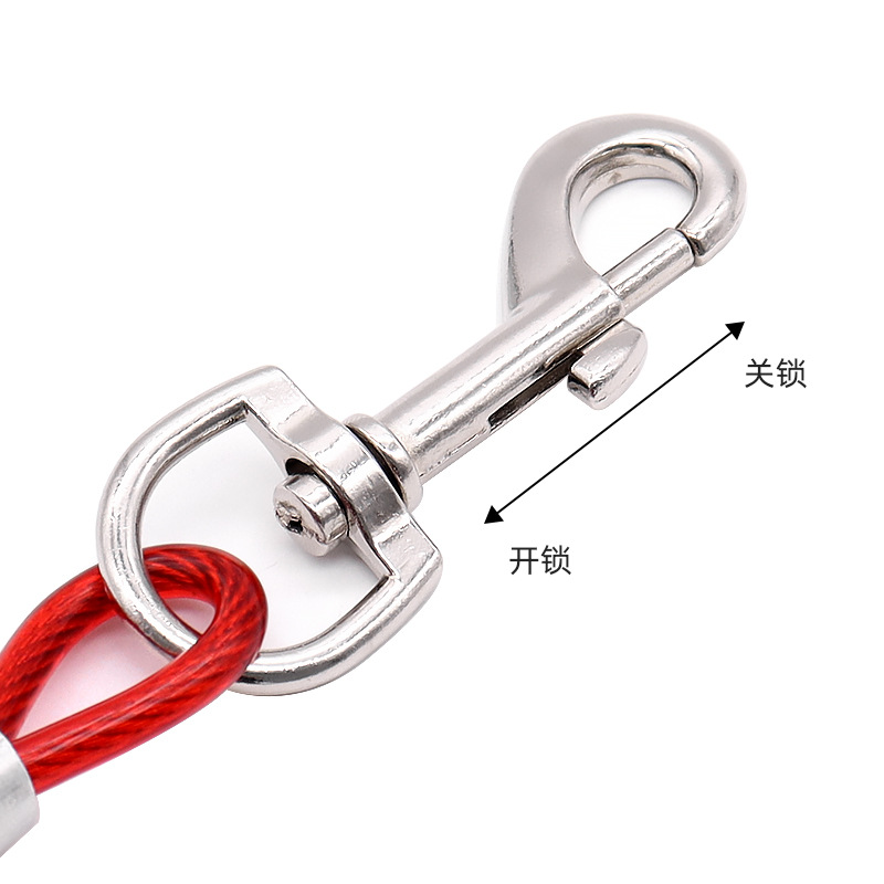 Cuerda de tracción para mascotas Cadena para perros Cuerda de alambre anti-liberación especial para perros grandes