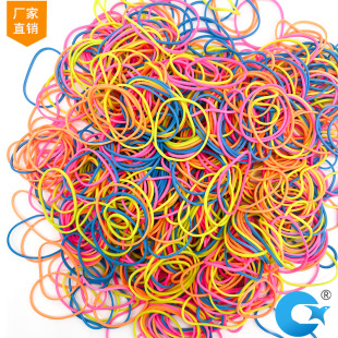 Factory direct color rubber band head rope raw materials a variety of sizes colorful high elastic diameter 38mm