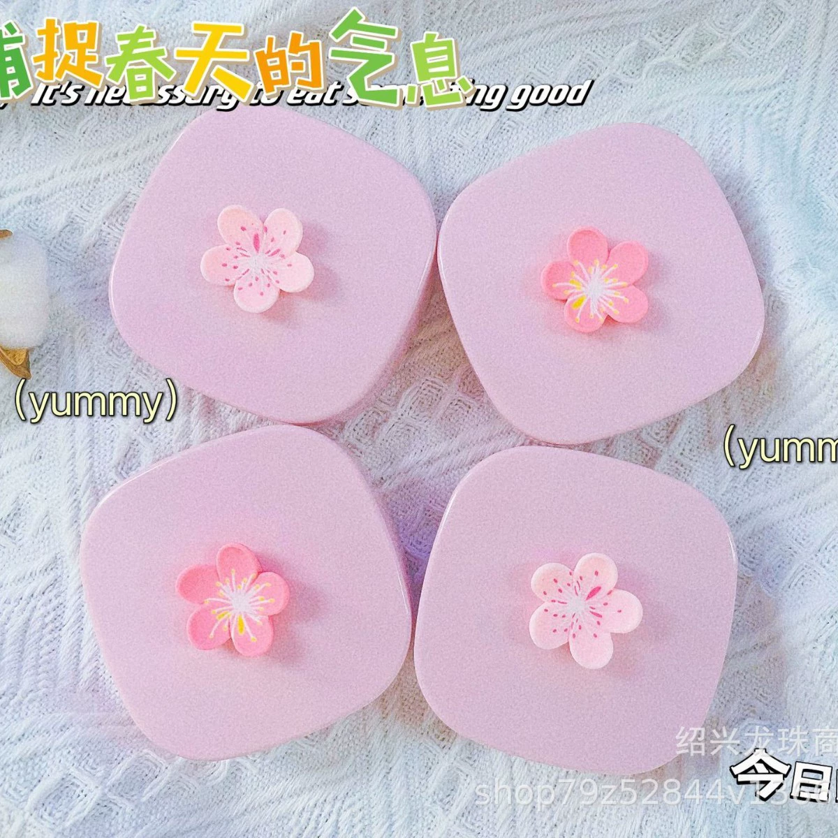 В наличии Peach Blossom серии Розовые контактные линзы Чехол Контактные линзы Double Box Companion Box Ящик для хранения