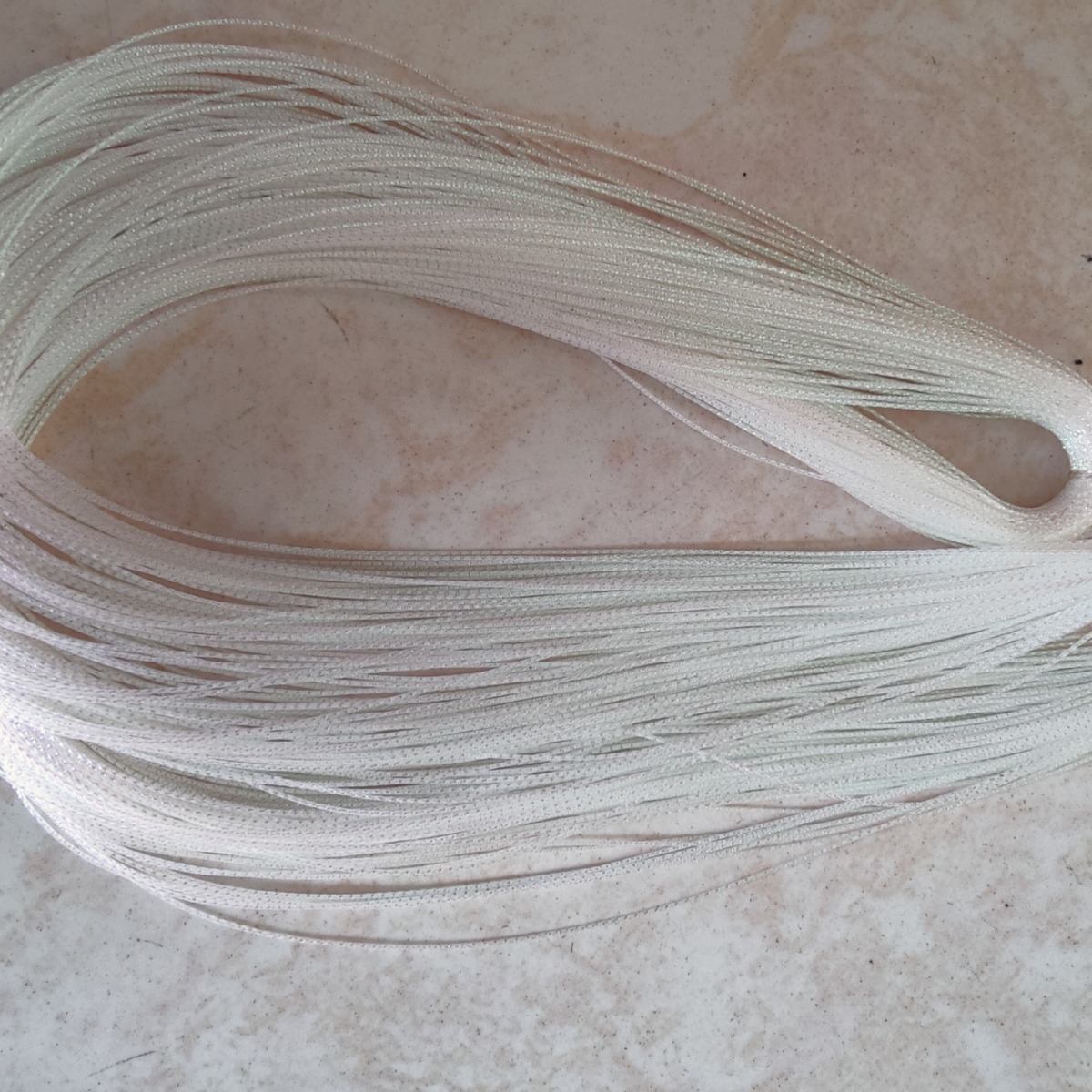 金属银色勾线针织布片12股金丝吊线带涤纶银丝混合交叉缠绕带