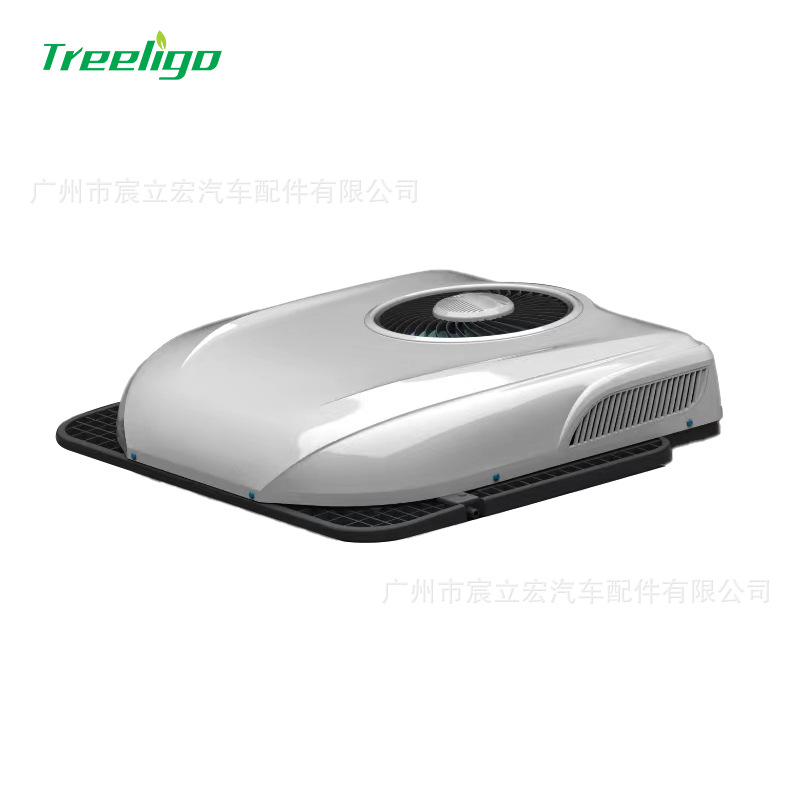 Treeligo nuevo aire acondicionado de estacionamiento de techo grande 12V24V refrigeración eléctrica aire acondicionado de techo habitación camión aire acondicionado de automóvil