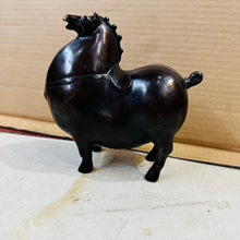 批发黄铜精品仿古做旧  唐马小胖马摆件 铜唐马小胖马工艺品
