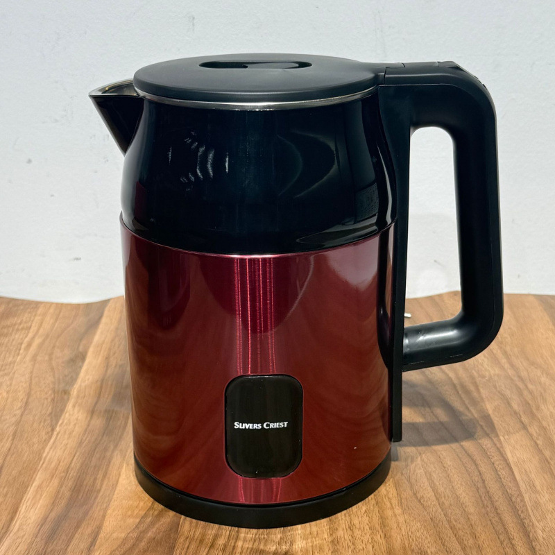 外贸出口彩钢电热水壶自动断电双层隔热2.5Lelectric