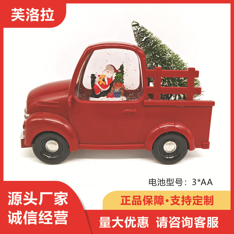 Christmas Decorations Locomotive Music Box Santa Claus Tree Snowman Falling Snow Glowing Snowman Night Light