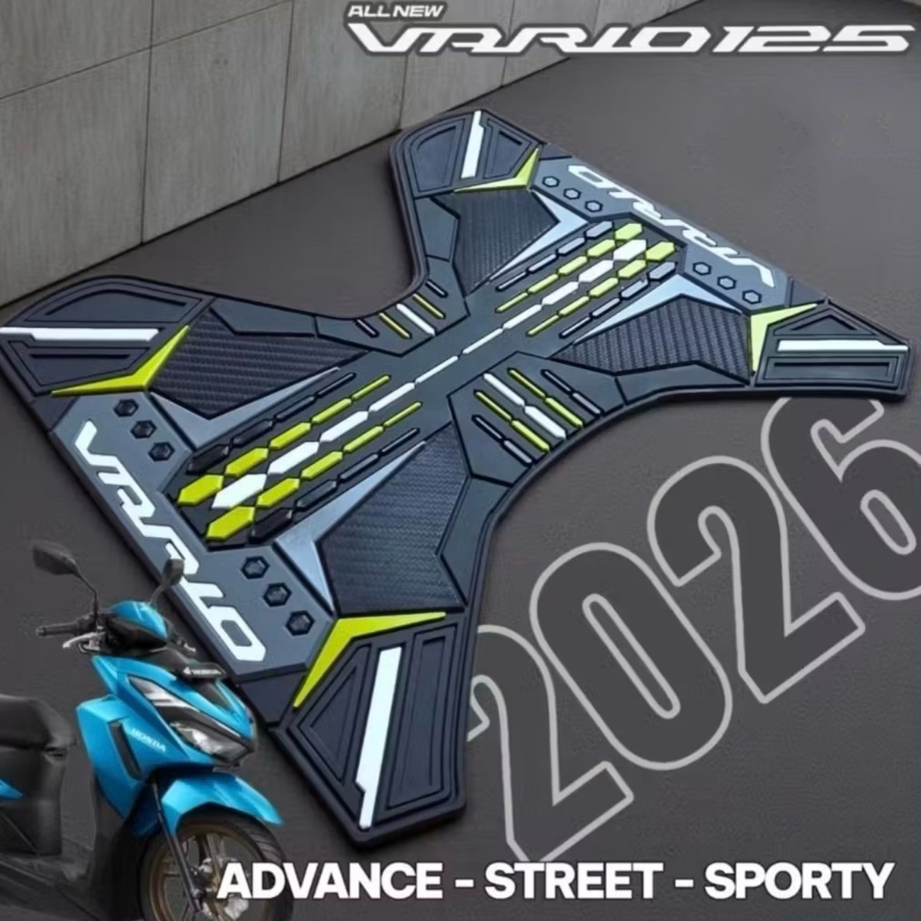 Suitable for the 2026 Honda Vario 125: footrest pad modification, anti-slip footrest for scooters
