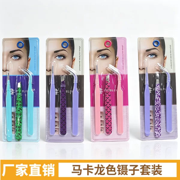 Fashionable Macaron-Colored Precision Stainless Steel Tweezers for Journals, Cute Handmade DIY Sticker Book Collage Clips