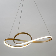 后现代简约创意圆环北欧客厅餐厅吧台卧室儿童房酒店圆形艺术吊灯