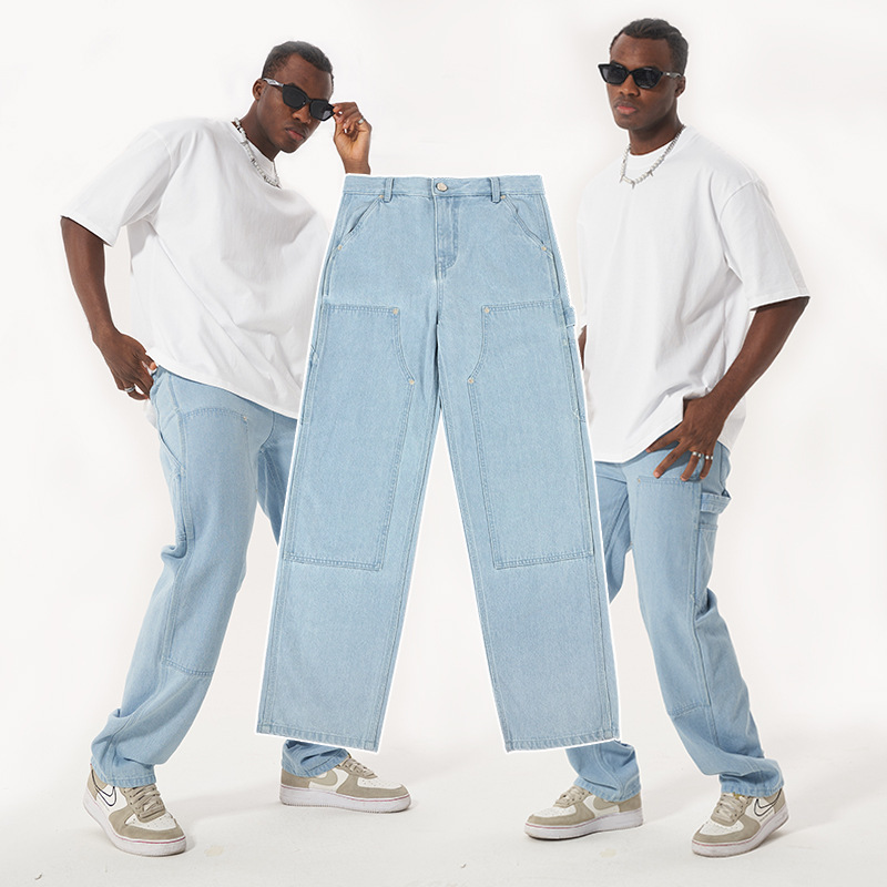 Trendy Brand jeans | New High-end Casual All-match Straight Men's jeans Custom Carhart jeans Men's Wear