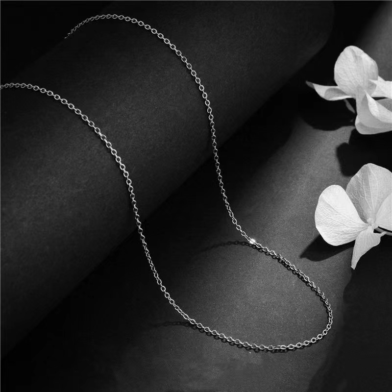14g Weight Necklace Classification 1 Piece Quantity Daily Occasion Titanium Steel Material Geometric Pattern Women'S Gender Chain Design Simple Style Style Simple Style Geometric Titanium Steel Chain Necklace 3
