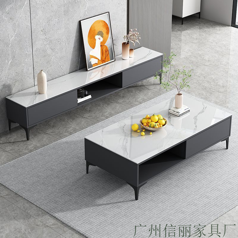 Tv Cabinet Living Room 2025 New Floor-Standing Home Storage Storage Cabinet Integrated Small Apartment Tv Cabinet Coffee Table