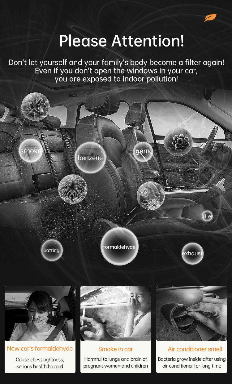 Car Air Purifier Cross-Border New Aromatherapy Machine Formaldehyde Removal Conference Gift Car Air Purifier