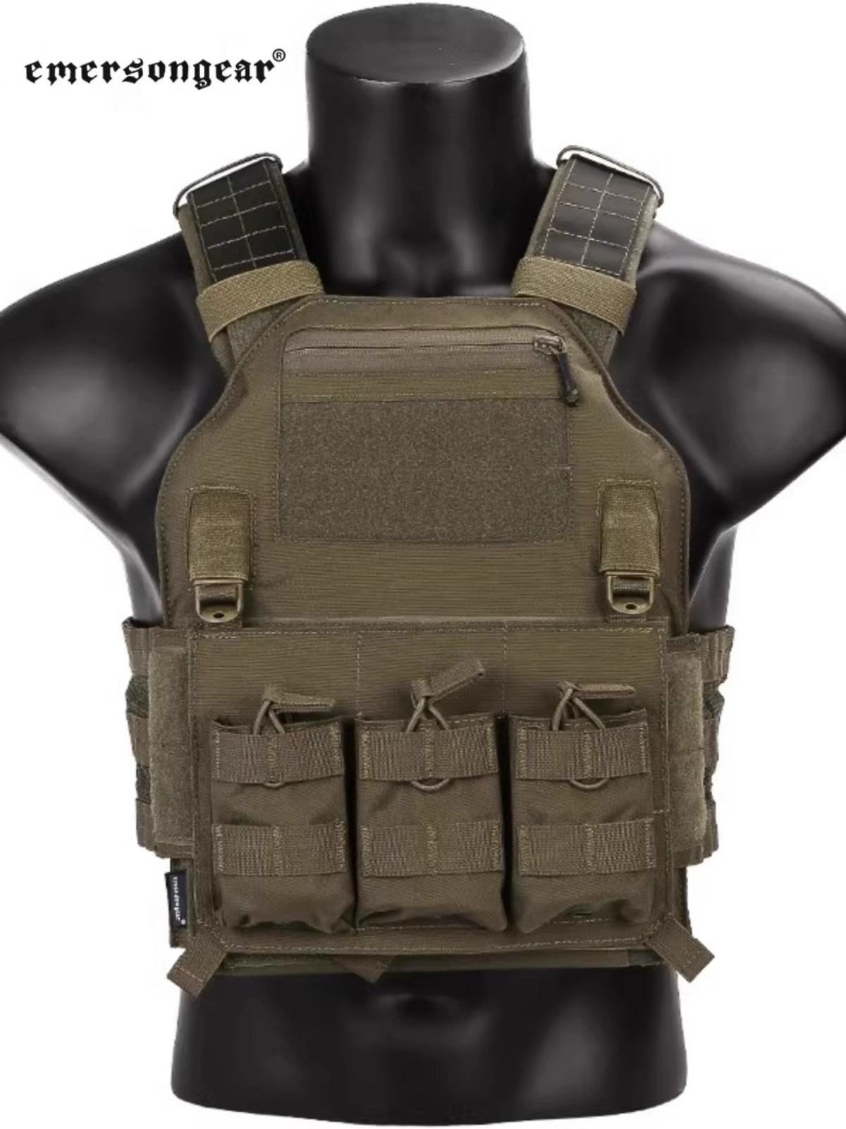 Emerson multifuncional 420 chaleco táctico modular de tela de cordura con inserción ligera EM7362