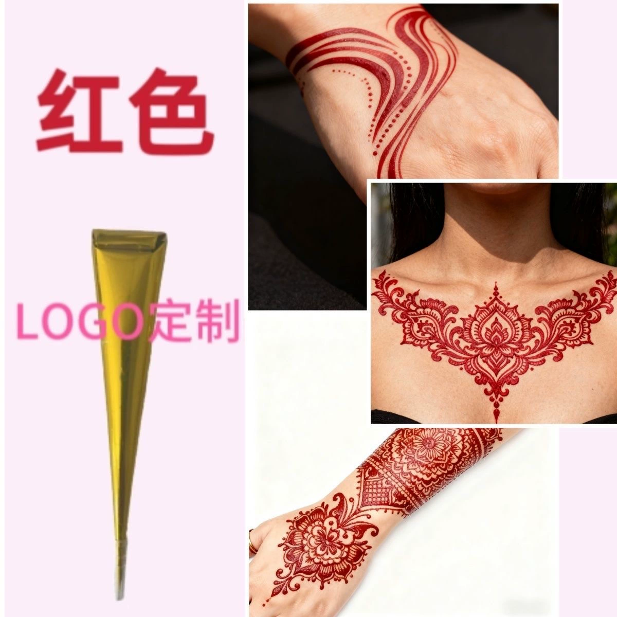 Хна тату крем, многоцветная временная body ink, дружелюбный к коже шаблоны для росписи рук