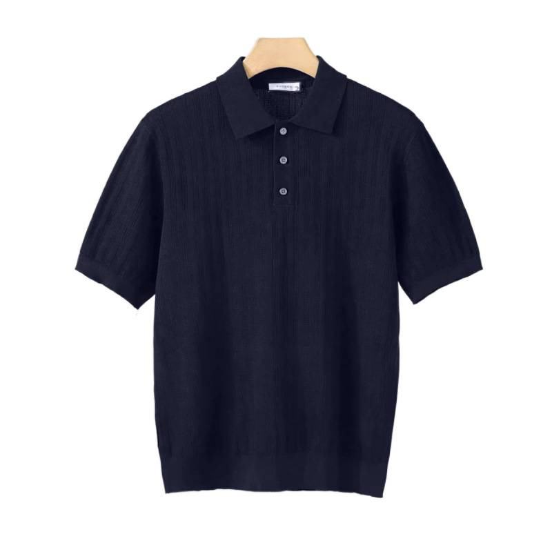 Summer New Arrival Men's Casual Polo Shirt Versatile Trendy And Luxurious Knitted Short Sleeve T-Shirt_viptrois.com