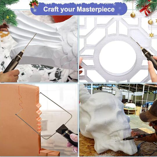 Factory three-in-one adjustable temperature with switch direct supply needle type electric heating foam cutter sponge cutting pen electric heating