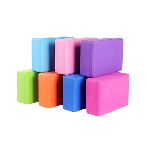 180g yoga brick EVA solid color high density split dance brick practice brick laser logo foam brick