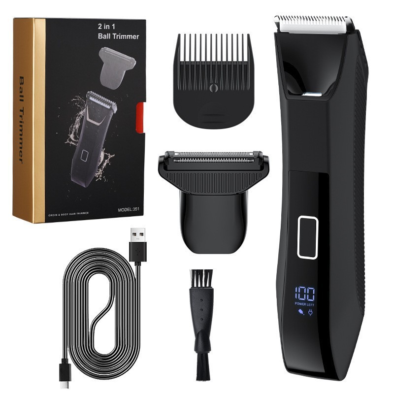 Ventas transfronterizas calientes 2 en 1 cortador de pelo eléctrico impermeable cuerpo entero afeitar cuchillo de afeitar hombre y mujer intimidad image 9