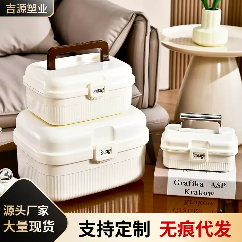 药箱家用大容量医疗箱常备药品分类收纳盒家庭装医药箱杂物储物箱