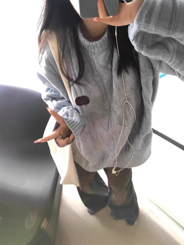 毛衣女秋冬季新款宽松慵懒风软糯温柔休闲百搭针织衫上衣潮|undefined