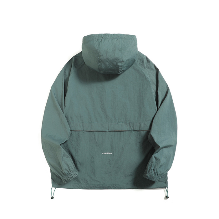 2025 verano al aire libre montañismo ventilación ropa de protección solar hombre chaqueta casual ligera y delgada suelta versátil anti-UV