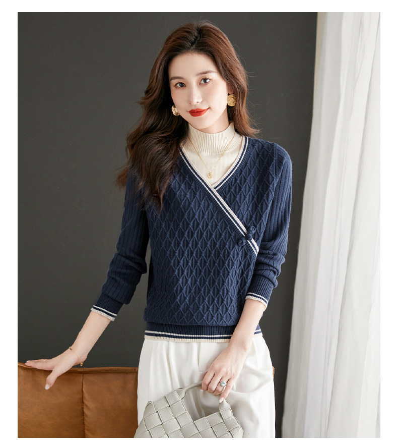 E6081 1060K ÁO LEN NỮ TAIRYA ÁO LEN DÀI TAY CẢ BỘ 2 MÓN MÙA XUÂN THU ĐÔNG PHỤC CỔ CỔ ĐIỂN THỜI TRANG NỮ G03 SẢN PHẨM MỚI