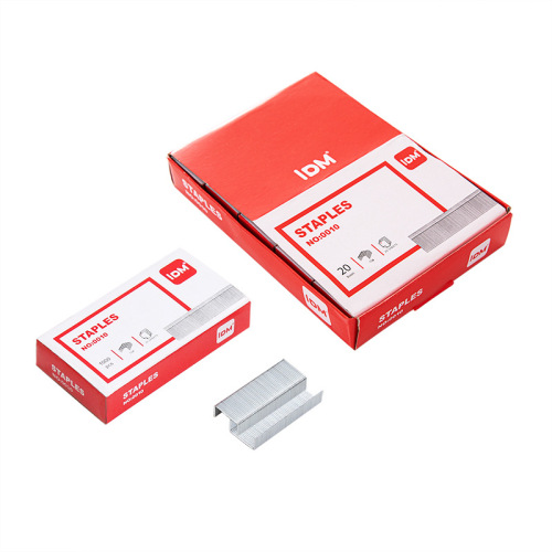 Factory direct supply of 10# staples, 1000 boxed staples, office binding, small mini 10# staples