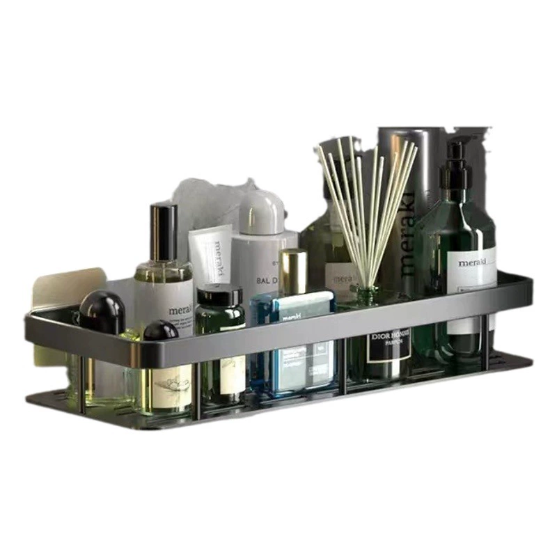 Стеллаж для хранения в ванной комнате алюминиевая угловая полка Стеллаж для хранения без перфорации на кухне настенная полка для унитаза