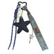 Creative Denim Style Love Five-pointed Star Woven Lanyard Keychain Pendant Fashionable Cool Ins Style Bag Pendant