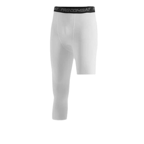 One-Leg Basketball Tight Leggings NBA Style Men's Seven-Eighth Training Fitness Leggings Breathable Sweat-Wicking Base Running Shorts