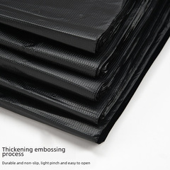 Thick Black Plastic Tote Bag Hand-held Shopping Bag Household Garbage Storage Bag Wholesale Large Clothing Packing Bag