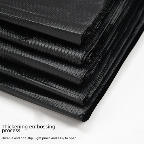 Thick Black Plastic Tote Bag Hand-held Shopping Bag Household Garbage Storage Bag Wholesale Large Clothing Packing Bag