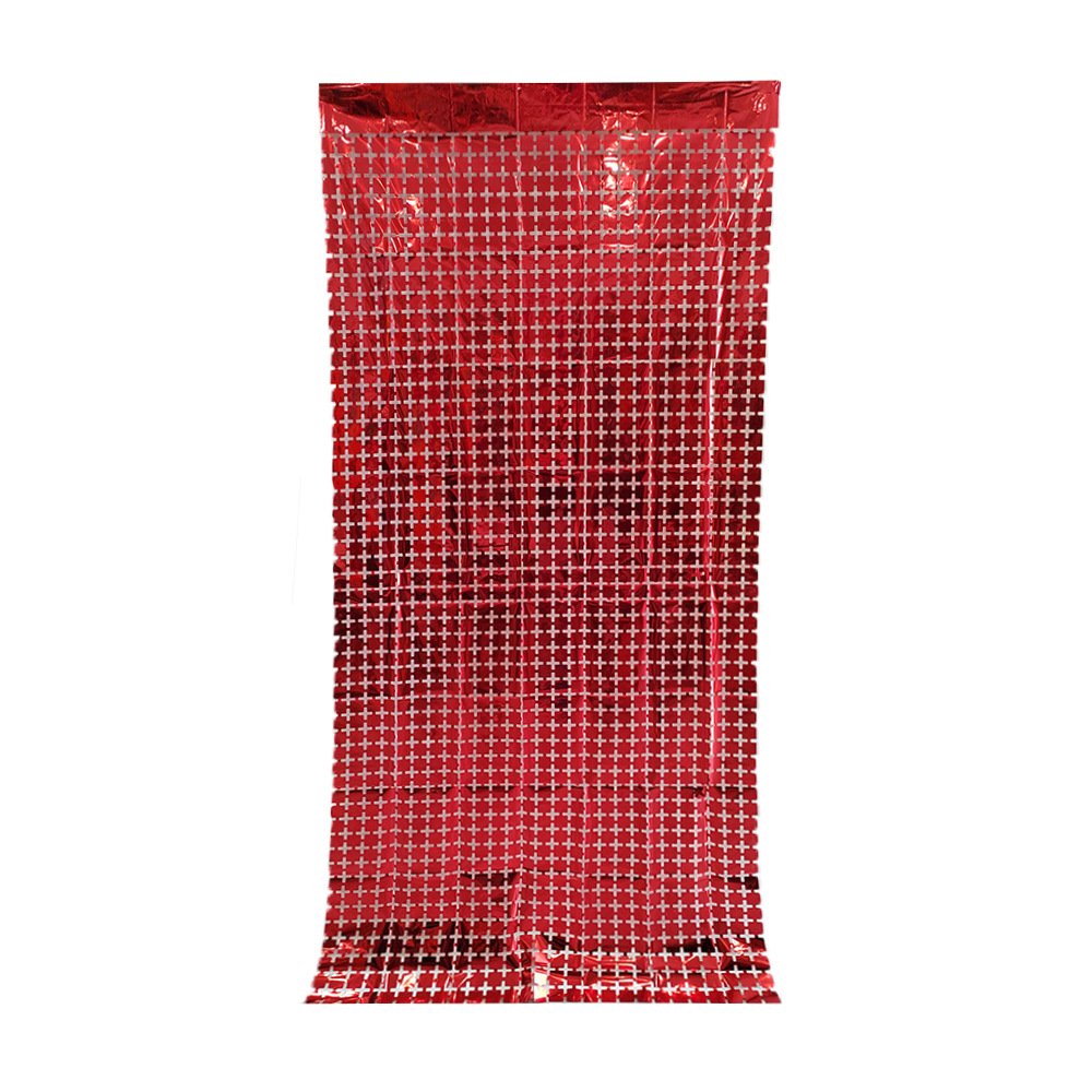 Cortina cuadrada pequeña, cortina de lluvia, decoración de fondo para cumpleaños, decoración de pared para fiestas, fondo para fotos de escenario, cortina cuadrada tridimensional