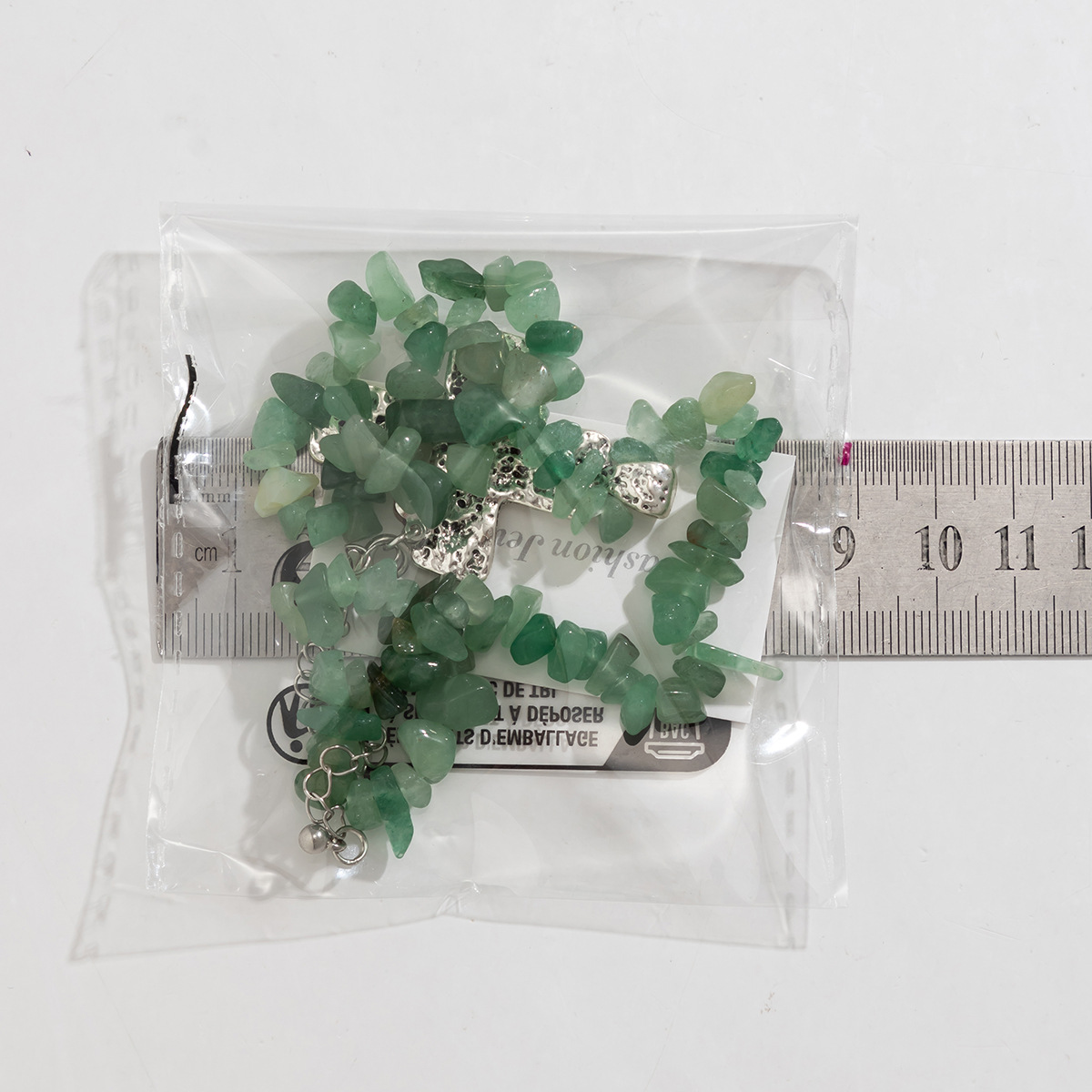 Schmuck Türkis Perlen Stein Damen Vielseitige Kreuz Halskette_voghion.com