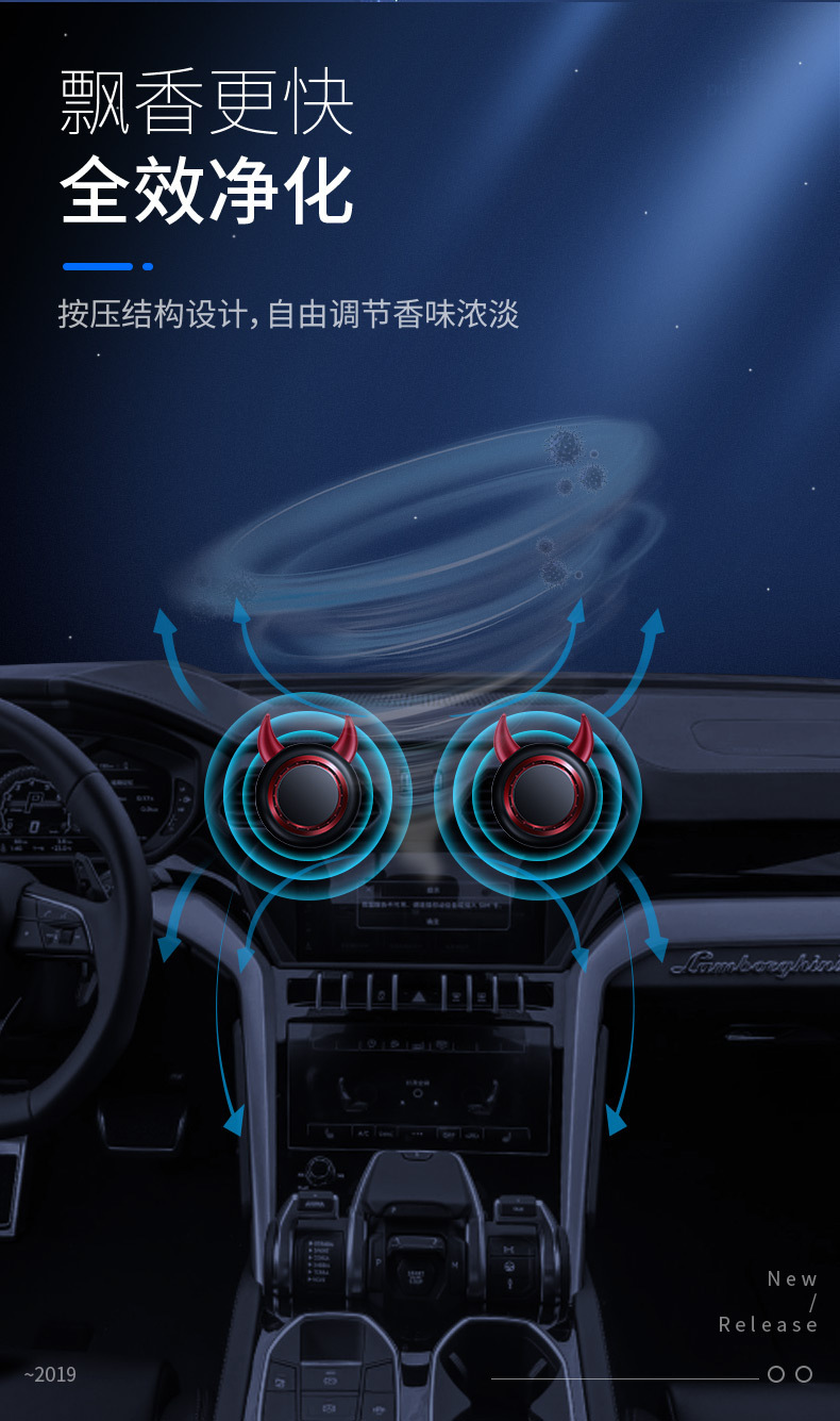 Personalized car air conditioning aromatherapy car air outlet decoration car accessories decoration big cow air outlet perfume