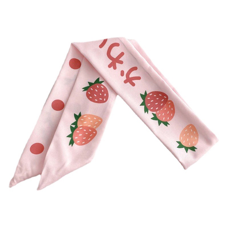 Estilo francés Internet celebridad bufanda banda para el cabello Niñas vintage pajarita banda para el cabello largo Corea del Sur ins cuerda para el cabello accesorios para el cabello