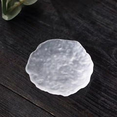 日式玻璃杯托琉璃功夫茶具配件創意杯墊錘紋茶杯墊隔熱墊白酒杯墊