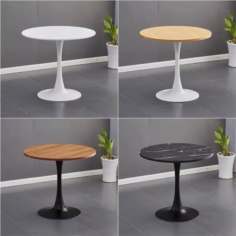 Casa nórdica balcón mesa y silla de ocio hotel de negocios recepción mesa redonda de oficina leche té café mesa redonda blanca