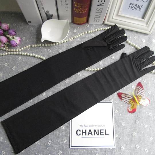 Women's spring and summer long gloves elastic spandex tight breathable thin etiquette driving dance anime ultra-thin