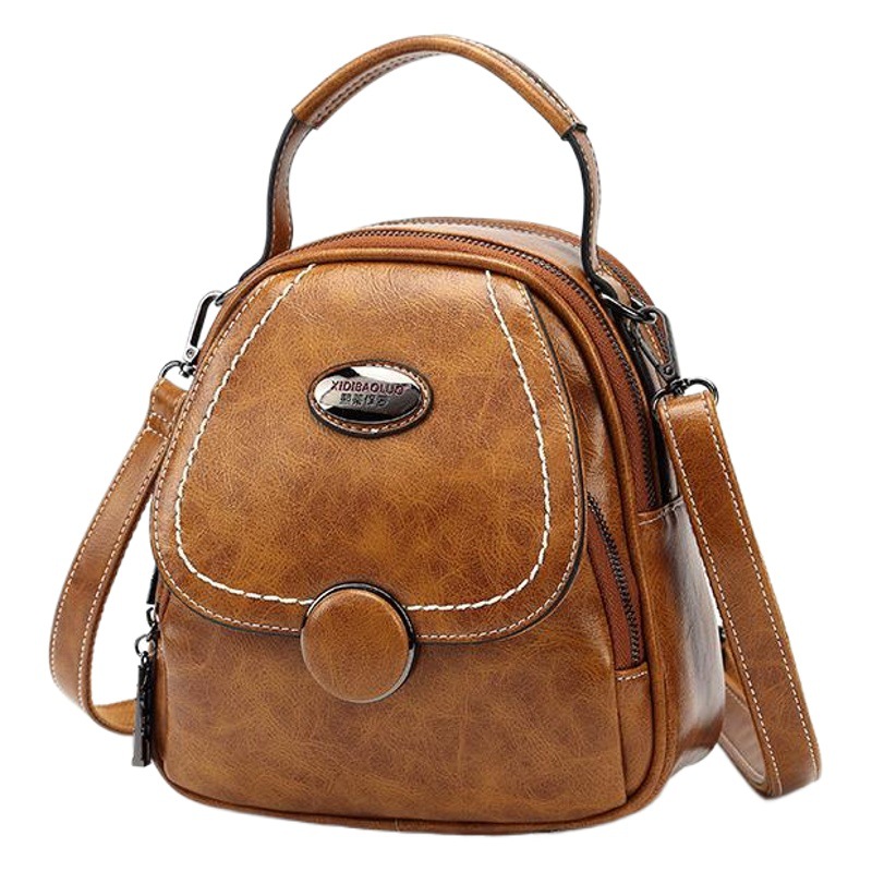 2023 xidi Paul bolso de las mujeres del verano nuevo retro hombro crossbody pequeño cuadrado cuero suave gran capacidad mochila
