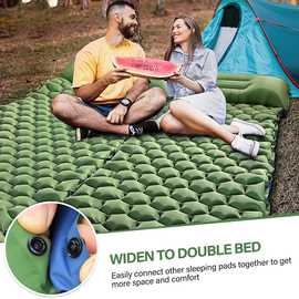 亚马逊跨境热销充气垫户外野营 单人/双人拼接办公室午睡气垫地垫