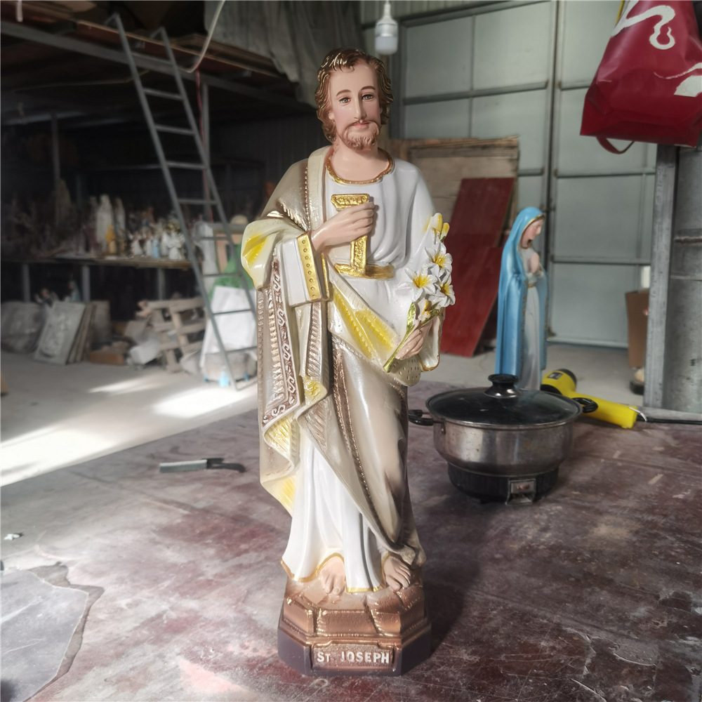Estatua de San José de Resina para Sala de Estar e Iglesia