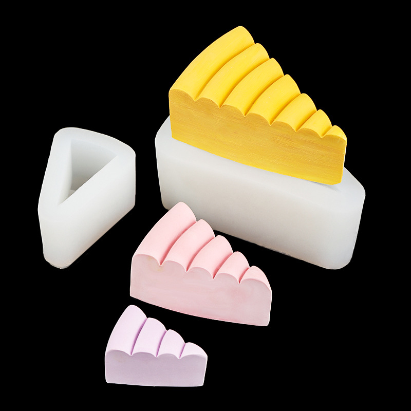 Simulación pellizco grande, medio y pequeño molde de la torta aromaterapia vela molde de silicona DIY cake yeso chocolate fondant