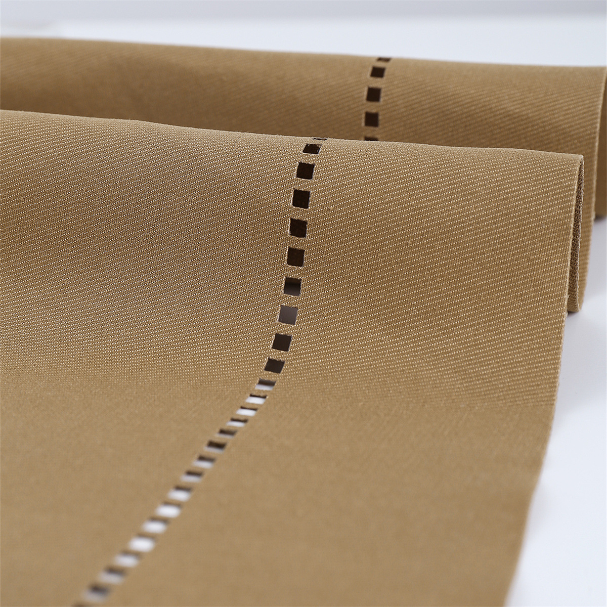 Servillas de poliéster y algodón tela de boca encaje hueco restaurante de alta calidad hotel plegable almohadilla de té decoración de boda