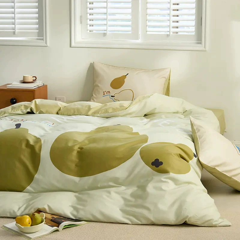 Детский комплект постельного белья Bluebird Cotton - 4 предмета, размер 1.8 м/1.5 м, яркие рисунки для учащихся начальной школы