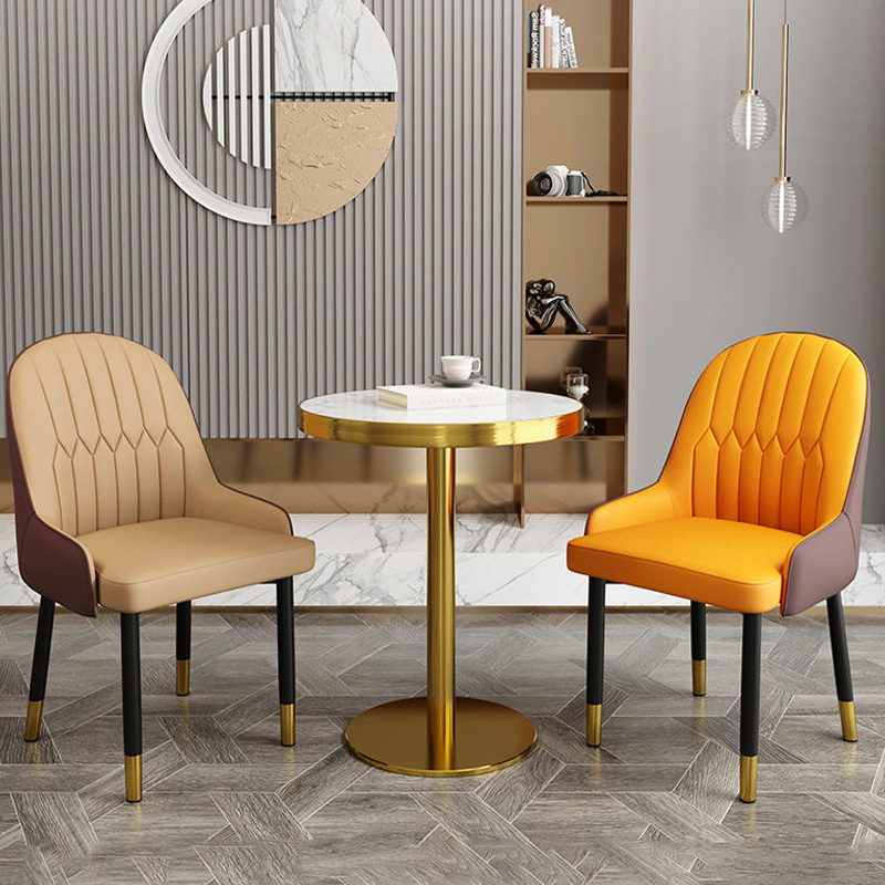 Sillas de comedor de paquete blando, sillas de escritorio casuales, sillas de respaldo modernas, sillas de mesa de café al por mayor