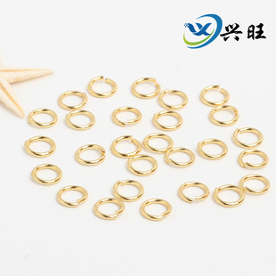 14K gold ring color retaining open ring necklace bracelet connection closed ring diy jewelry accessories buckle handmade material